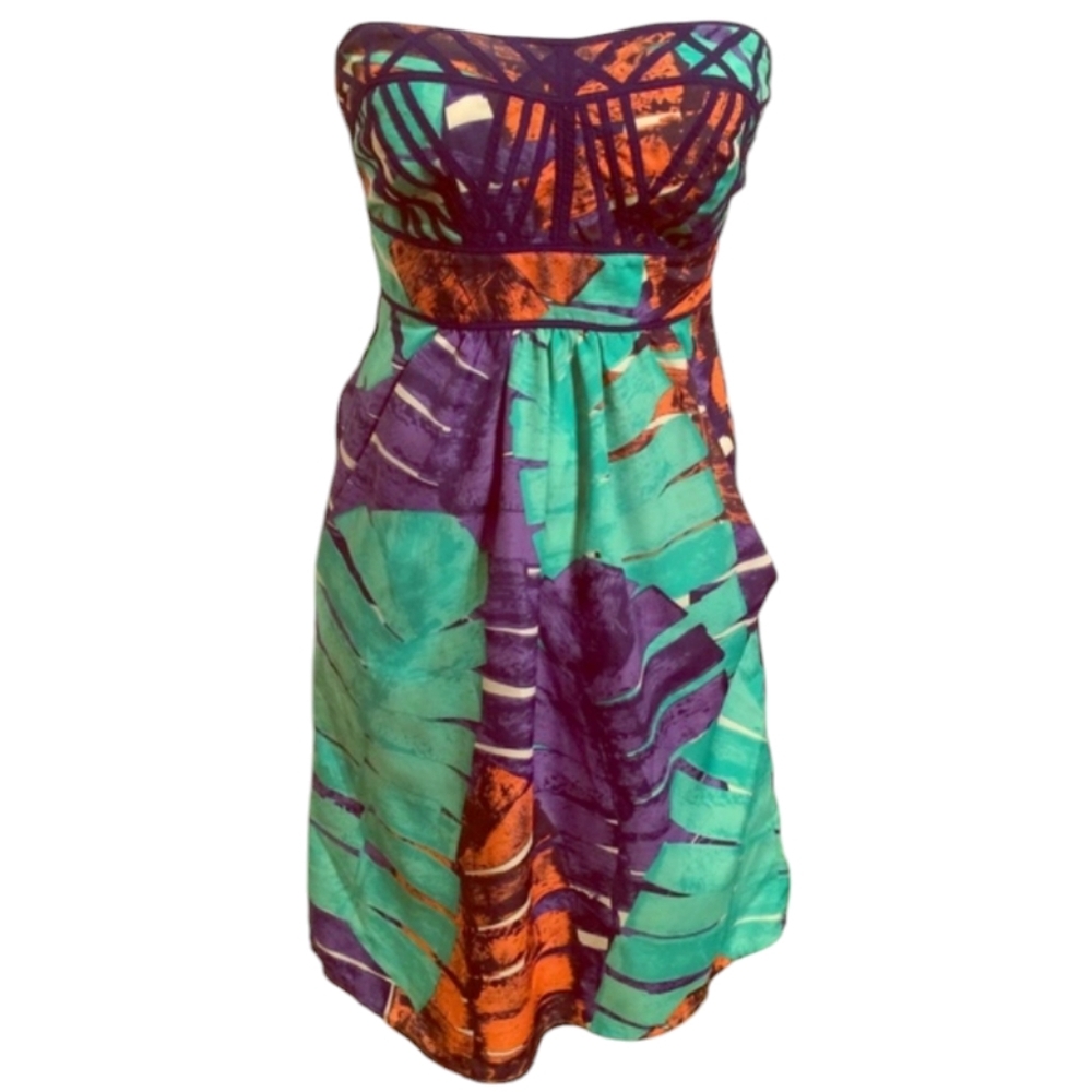Aryn K Strapless Dress